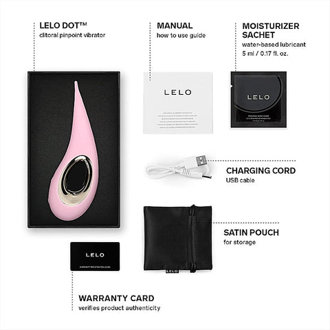 Lelo Dot Clitoral Pin Point Vibrator with Infinite Loop Technology - Clit Ticklers and Pulsators