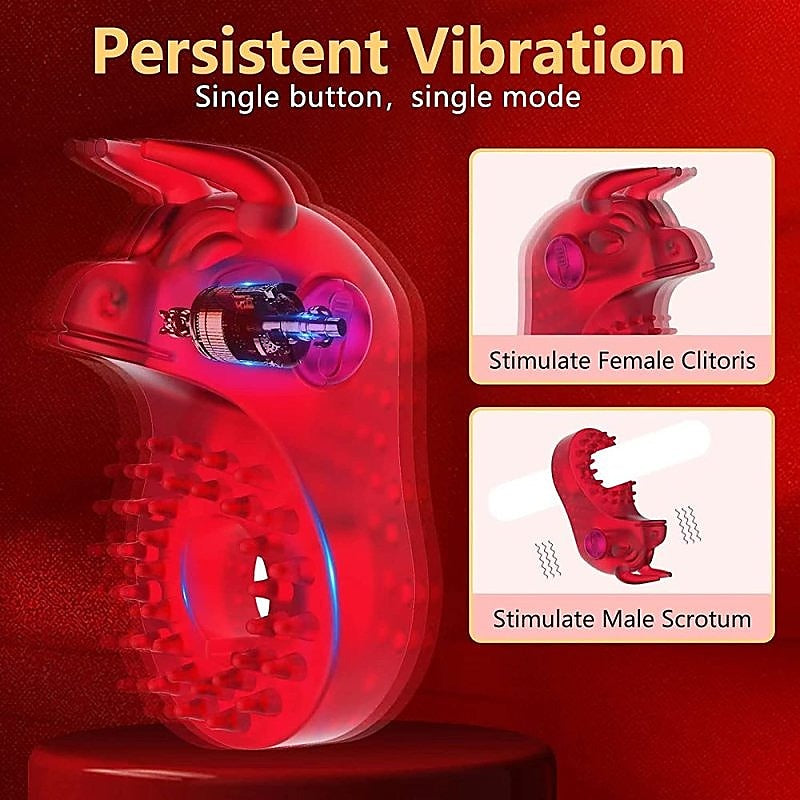 Bull Head Shaped Vibrating Cock Ring by BDStyle - Vibrating Cock Rings