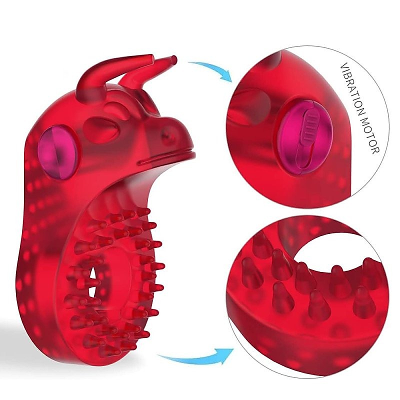 Bull Head Shaped Vibrating Cock Ring by BDStyle - Vibrating Cock Rings