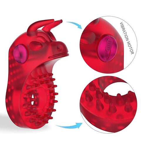 Bull Head Shaped Vibrating Cock Ring by BDStyle - Vibrating Cock Rings