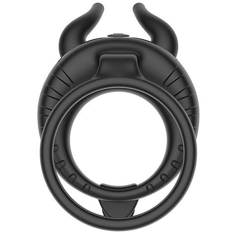 OX Horn 10 Functions Vibrating Cock Ring by BDStyle - Vibrating Cock Rings