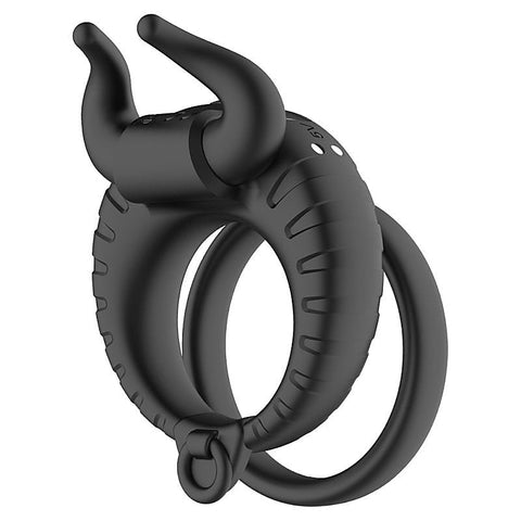 OX Horn 10 Functions Vibrating Cock Ring by BDStyle - Vibrating Cock Rings
