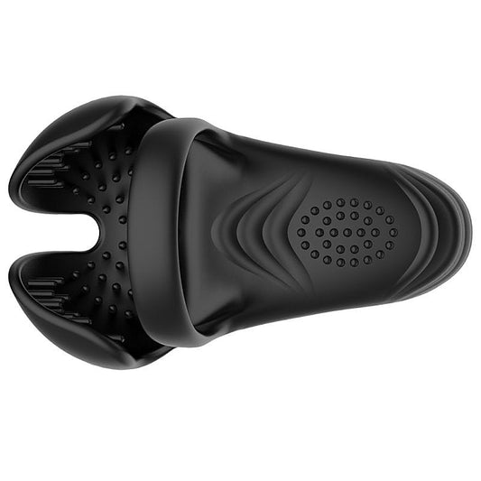 Hoden Trinity Silicone Cock Ring with Taint Stimulator - Vibrating Cock Rings