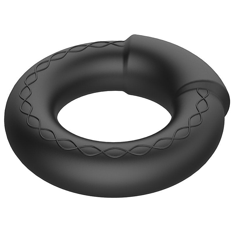 Warm Rechargeable 10 Functions Silicone Cock Ring by BDStyle - Vibrating Cock Rings
