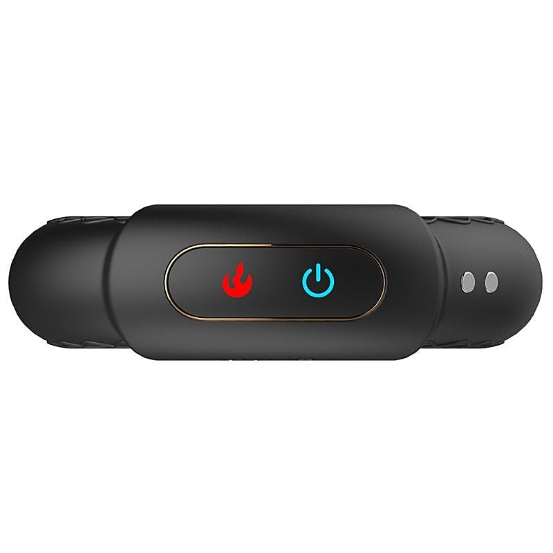 Warm Rechargeable 10 Functions Silicone Cock Ring by BDStyle - Vibrating Cock Rings