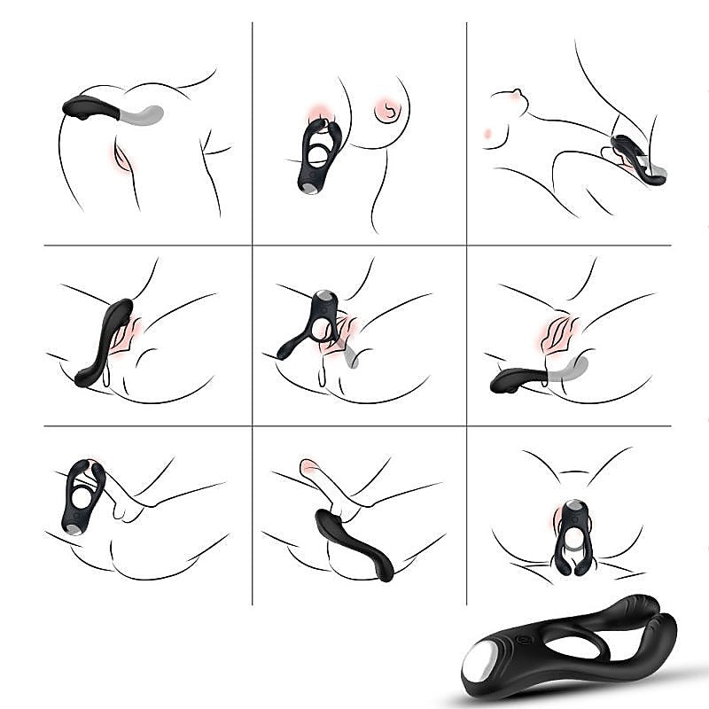 Veyron 3 Motors 9 Functions Vibrating Ring By Bdstyle - Vibrating Cock Rings