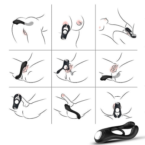 Veyron 3 Motors 9 Functions Vibrating Ring By Bdstyle - Vibrating Cock Rings