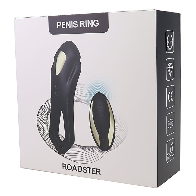Roadster Dual Silicone Testis Vibrating Penis Ring - Vibrating Cock Rings