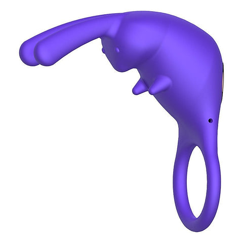 Rabbit Ear 10 Frequency Mens Cock Ring by BDStyle - Vibrating Cock Rings