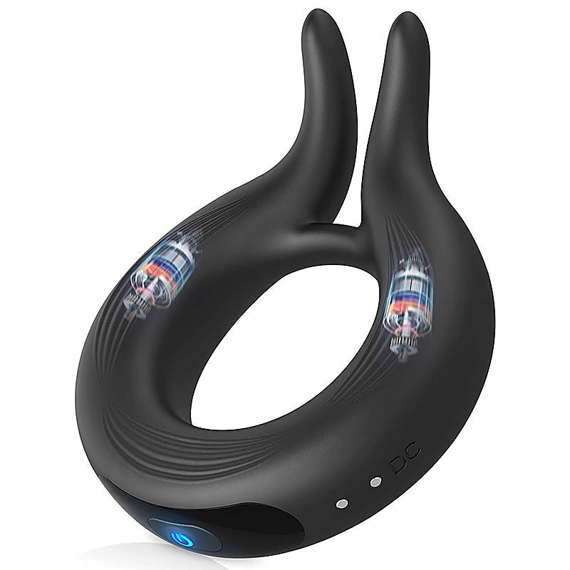 10 Functions Mens Pleasure Lock Ring by BDStyle - Vibrating Cock Rings