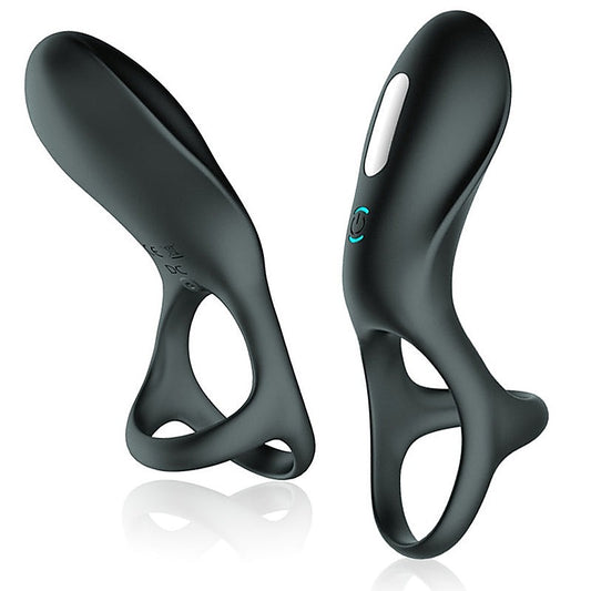 10 Functions Vibrating Cock Ring with Three Ring by BDStyle - Vibrating Cock Rings