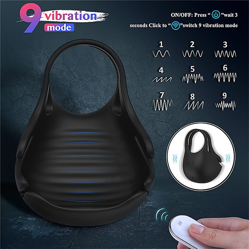 Nest Scrotum Vibrating Mens Cock Ring by S-Hande - Vibrating Cock Rings