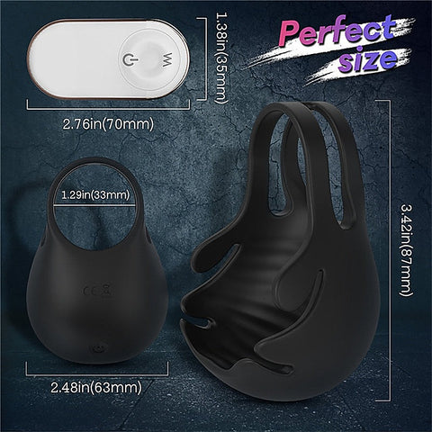 Nest Scrotum Vibrating Mens Cock Ring by S-Hande - Vibrating Cock Rings