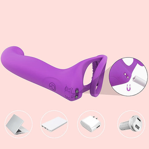 Lorna Vibrating Cock Ring With Butt Plug by S-Hande - Vibrating Cock Rings