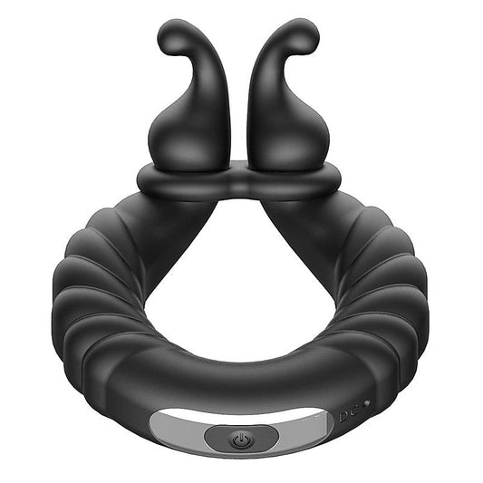 Snails 10 Functions Vibrating Dual Penis Ring by BDStyle - Vibrating Cock Rings