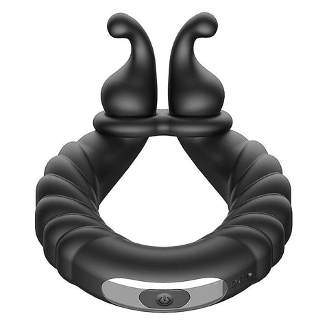 Snails 10 Functions Vibrating Dual Penis Ring by BDStyle - Vibrating Cock Rings