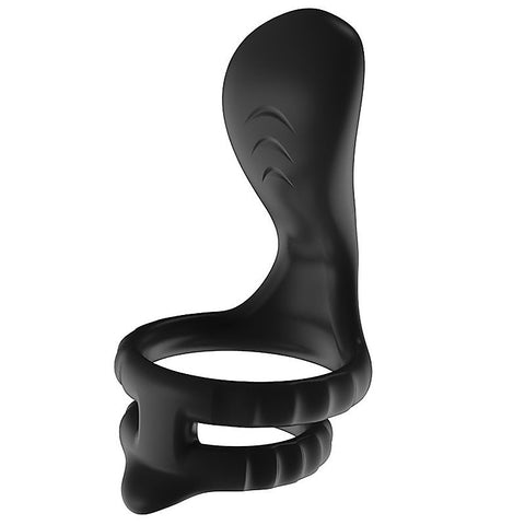 10 Functions Mens Vibrating Dual Cock Ring by BDStyle - Vibrating Cock Rings