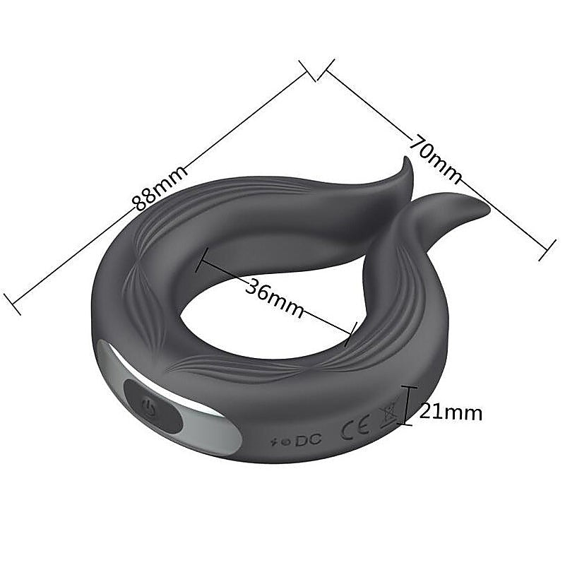 Pointed Tip 10 Functions Wireless Mens Cock Ring by BDStyle - Vibrating Cock Rings