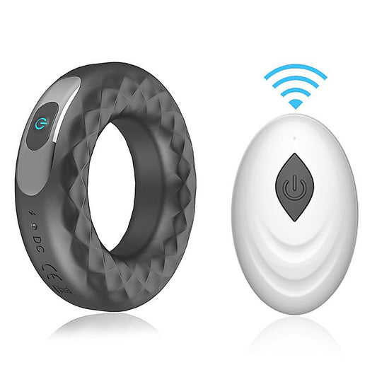 10 Functions Rechargeable Wireless Mens Cock Ring by BDStyle - Vibrating Cock Rings