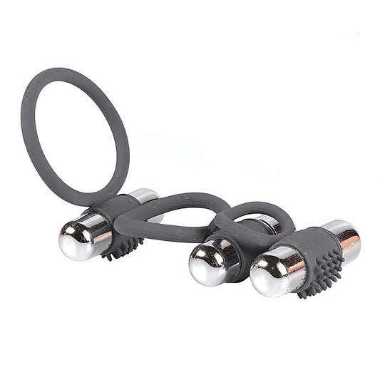 Three Ring 7 Model Vibration Cock Ring by BDStyle - Vibrating Cock Rings