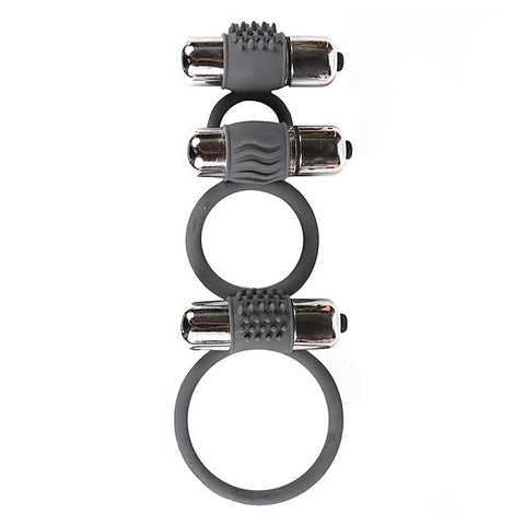 Three Ring 7 Model Vibration Cock Ring by BDStyle - Vibrating Cock Rings