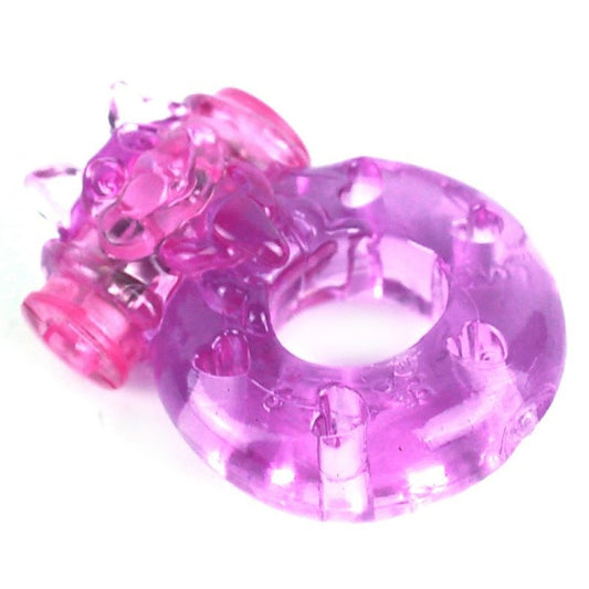 Multi Functions TPR Vibrating Cock Ring by BDStyle - Vibrating Cock Rings