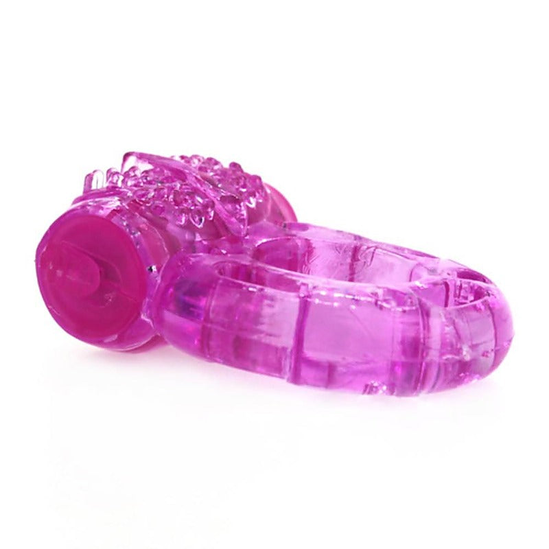 Multi Functions Waterproof Butterfly Cock Ring by BDStyle - Vibrating Cock Rings