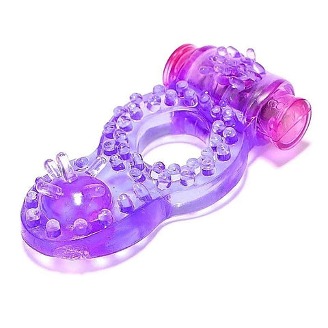 Hem Beads Soft TPR Vibrating Cock Ring by BDStyle - Vibrating Cock Rings