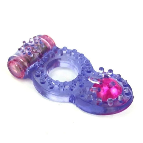 Hem Beads Soft TPR Vibrating Cock Ring by BDStyle - Vibrating Cock Rings