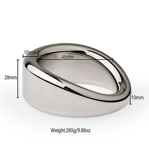 Heavy Duty Erection Enhancer Metal Penis Ring by BDStyle - Steel Cock Rings