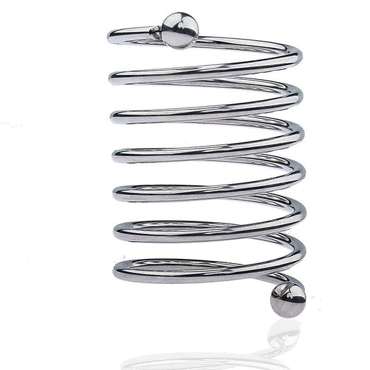 Spring Style 6 Circle Mens Metal Glans Ring by BDStyle - Steel Cock Rings
