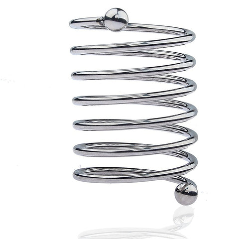 Spring Style 6 Circle Mens Metal Glans Ring by BDStyle - Steel Cock Rings