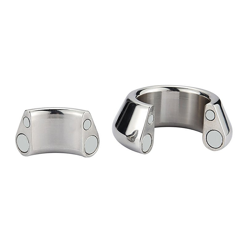 Magnetic Precision Metal Cock Ring by BDStyle - Steel Cock Rings