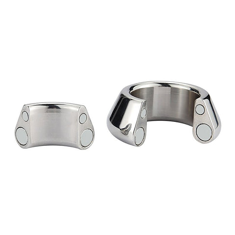 Magnetic Precision Metal Cock Ring by BDStyle - Steel Cock Rings