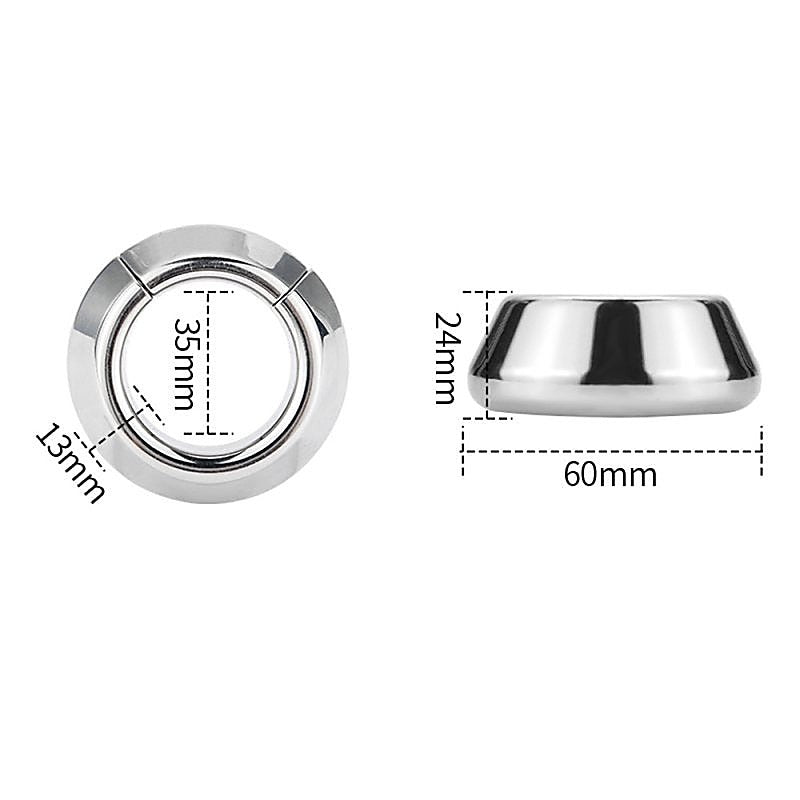 Magnetic Precision Metal Cock Ring by BDStyle - Steel Cock Rings