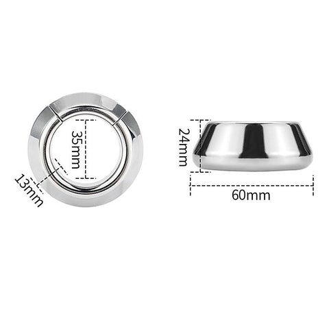 Magnetic Precision Metal Cock Ring by BDStyle - Steel Cock Rings