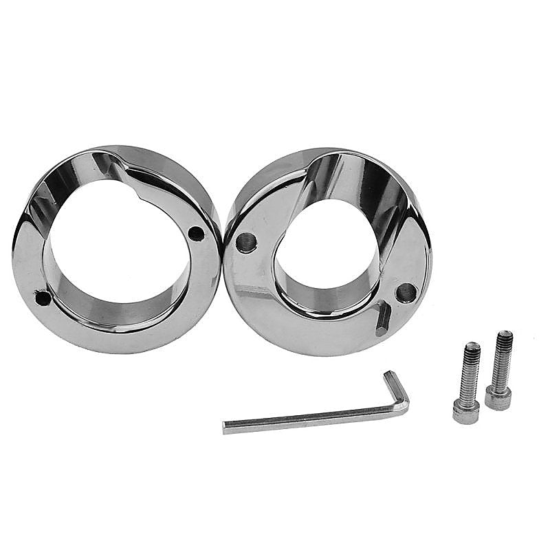 Stainless Steel Male Penis Trap by BDStyle - Steel Cock Rings