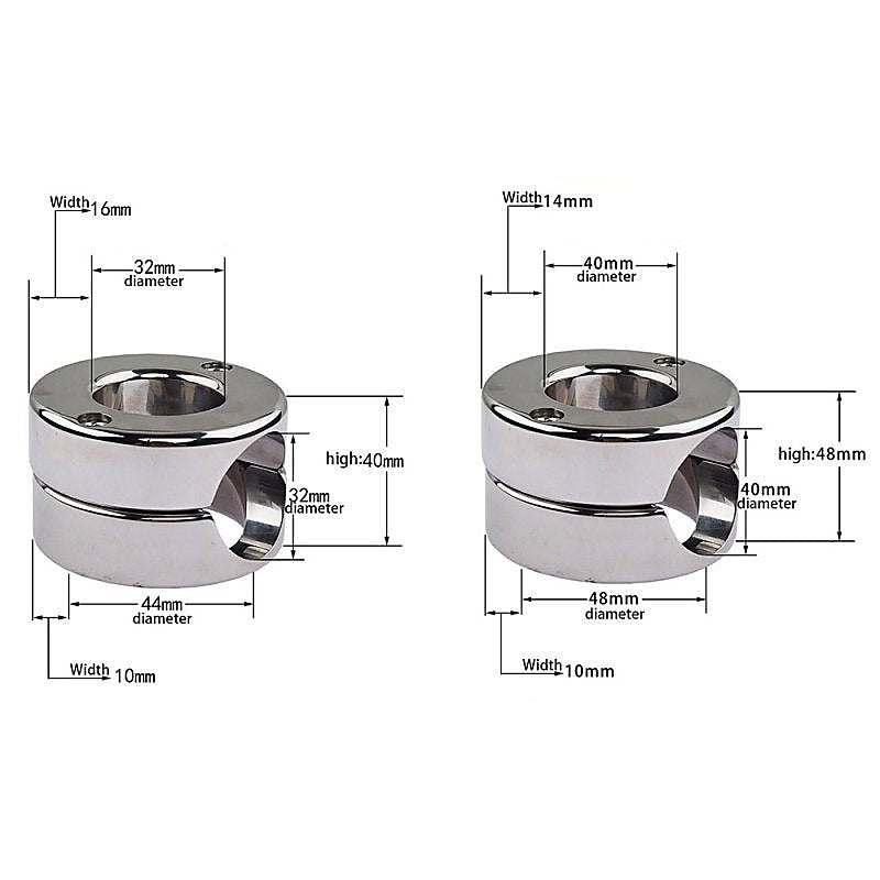 Stainless Steel Male Penis Trap by BDStyle - Steel Cock Rings