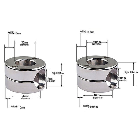 Stainless Steel Male Penis Trap by BDStyle - Steel Cock Rings