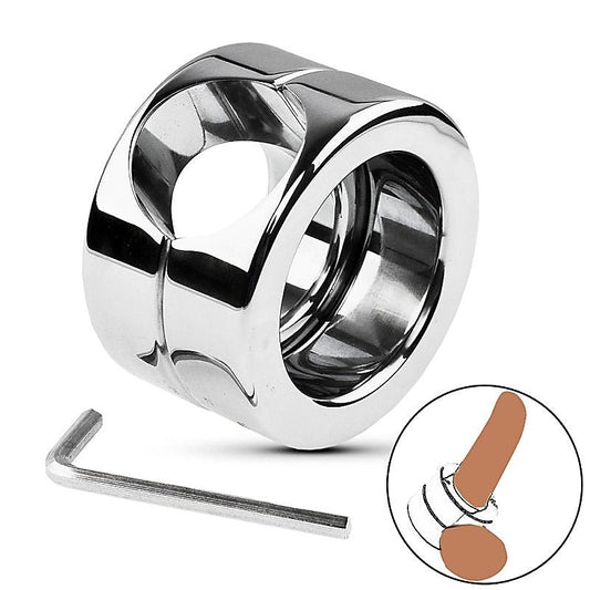 Stainless Steel Male Penis Trap by BDStyle - Steel Cock Rings