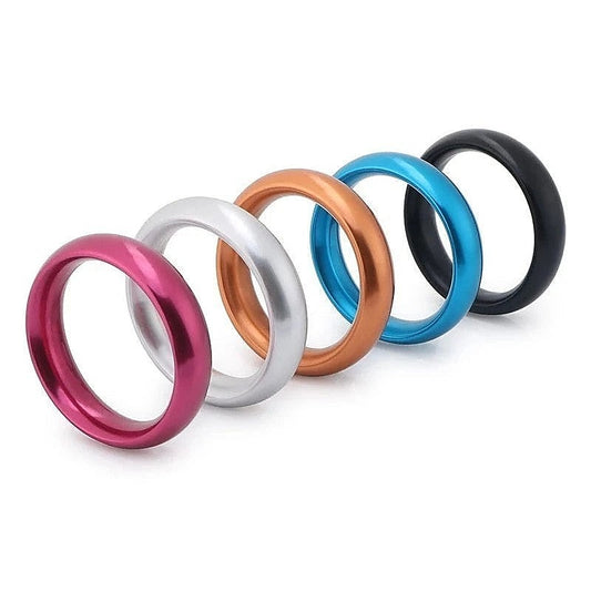 Aluminum Round Sex Delay Cock Ring by BDStyle - Steel Cock Rings