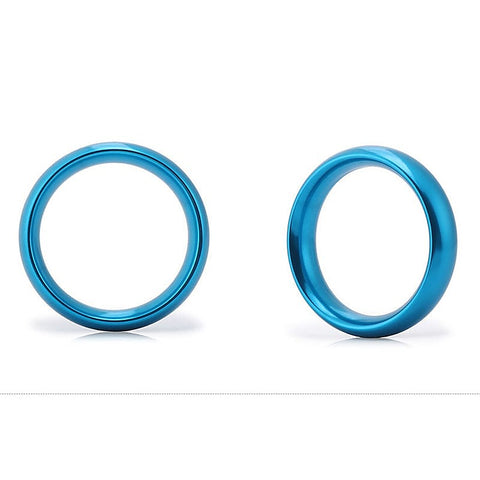Aluminum Round Mens Cock Ring Large by BDStyle - Steel Cock Rings