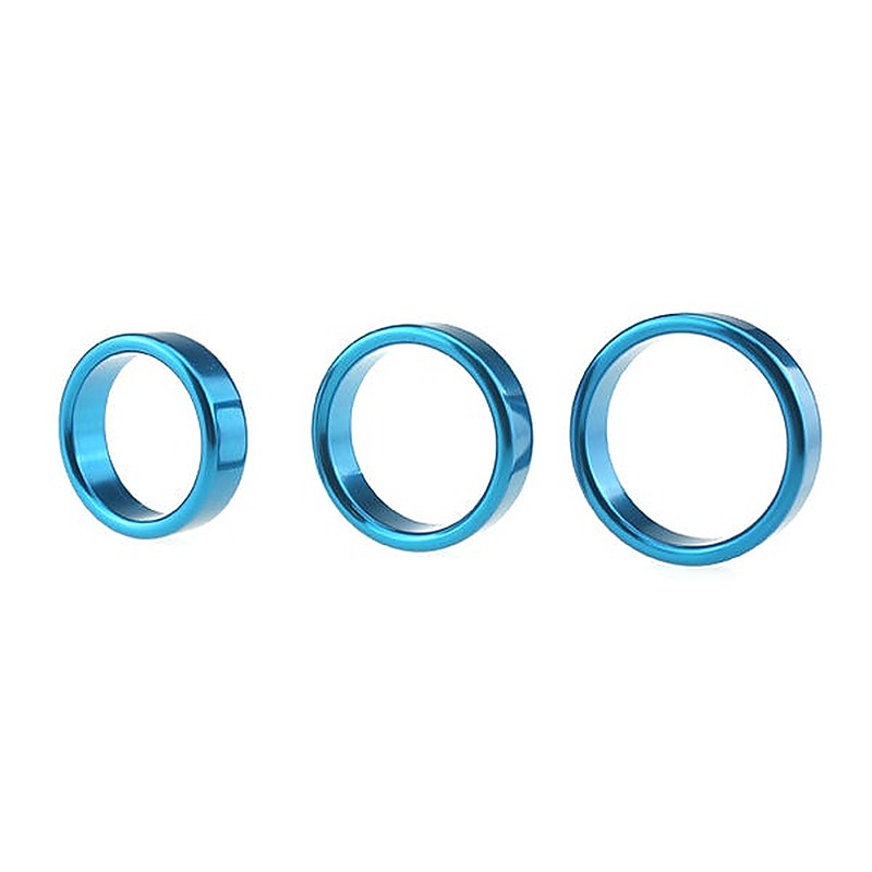 Colorful Aluminum Erection Enhancer Cock Ring by BDStyle - Steel Cock Rings