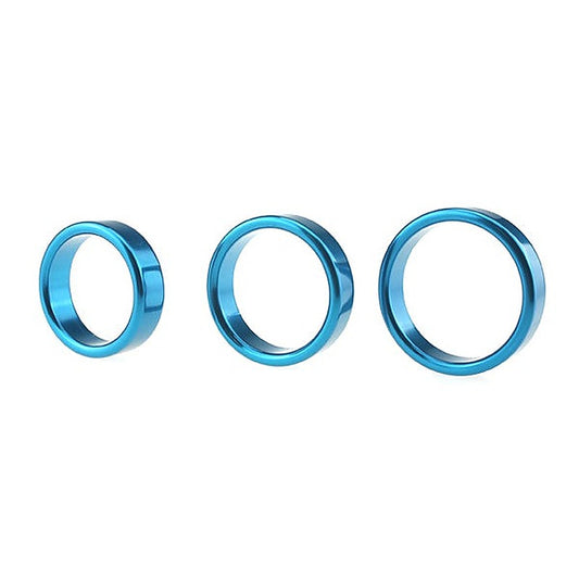 Colorful Aluminum Erection Enhancer Cock Ring by BDStyle - Steel Cock Rings