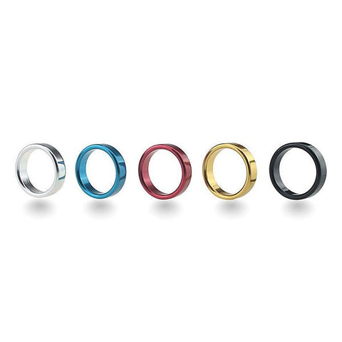 Colorful Aluminum Erection Enhancer Cock Ring by BDStyle - Steel Cock Rings