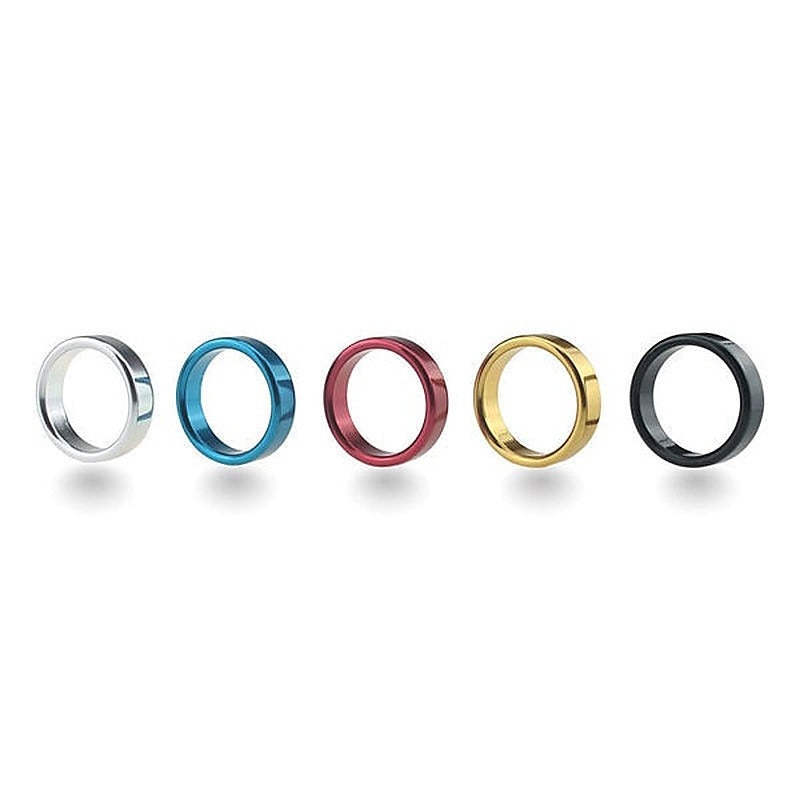 Colorful Sex Delay Aluminum Mens Cock Ring by BDStyle - Steel Cock Rings