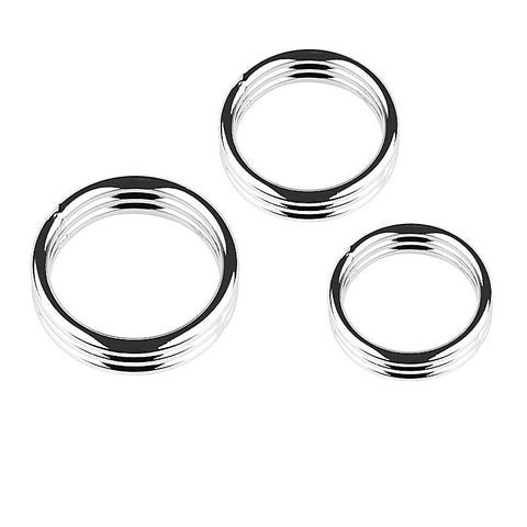 Echo Stainless Steel Cock Ring by BDStyle - Steel Cock Rings