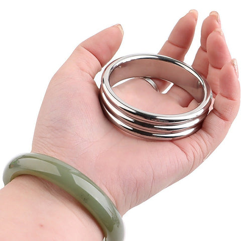 Echo Stainless Steel Cock Ring by BDStyle - Steel Cock Rings