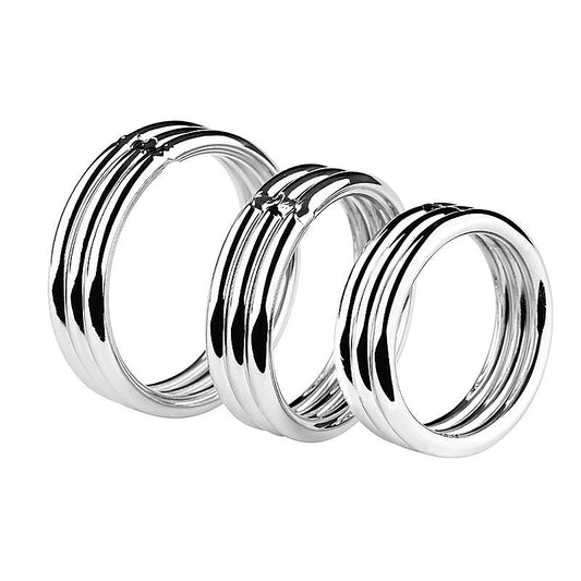 Echo Stainless Steel Cock Ring by BDStyle - Steel Cock Rings