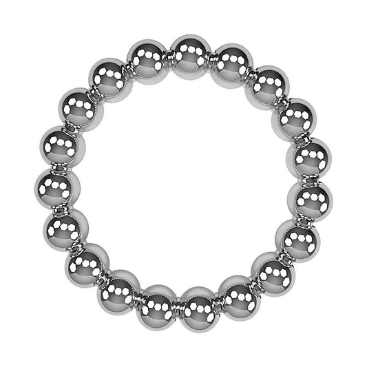 Meridian Stainless Steel Mens Beaded Cock Rings by BDStyle - Steel Cock Rings